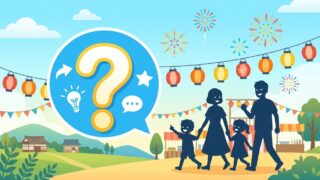 北地区ふるさと祭のよくある質問イラスト